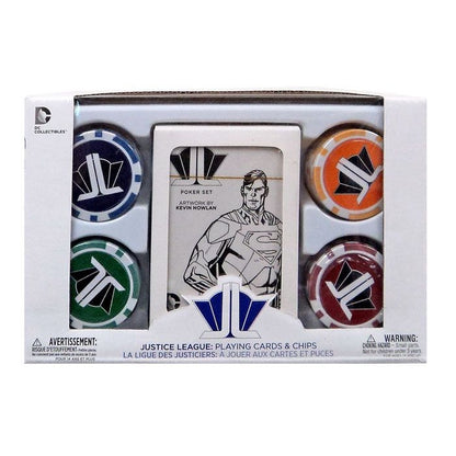 Justice League, ensemble jeu de poker (DC Collectibles)