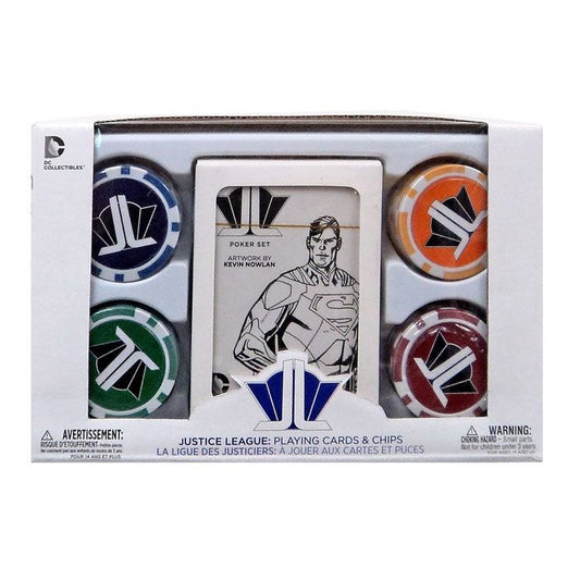 Justice League, ensemble jeu de poker (DC Collectibles)