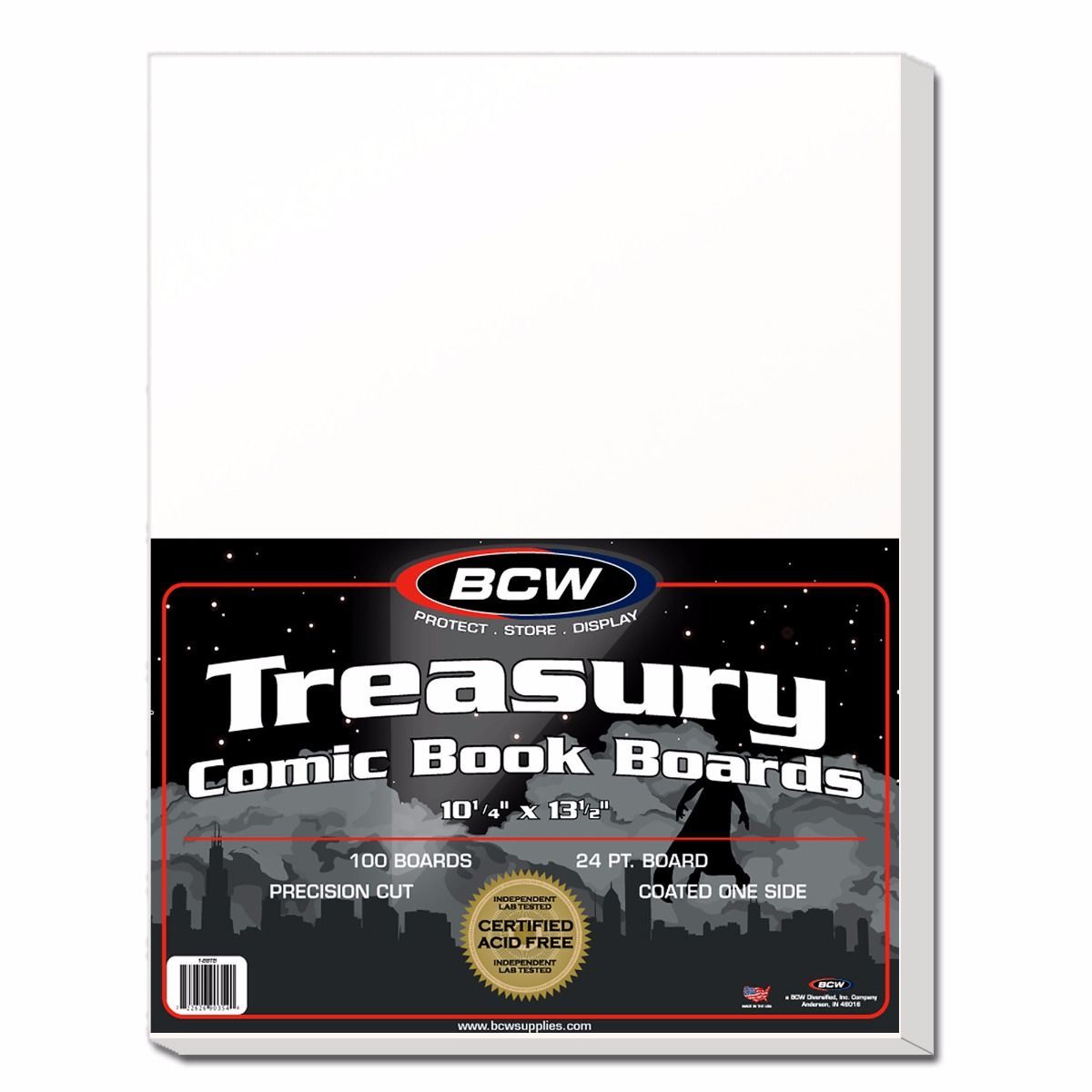 BCW, carton Treasury, paquet de 100 (1-BBTB)