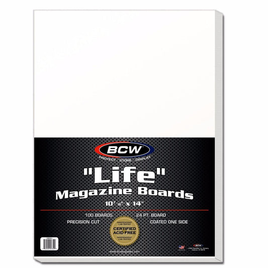 BCW, carton Life Magazine, paquet de 100 (1-BBMAGL)
