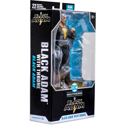 Black Adam, figurine 7" Black Adam avec trône (McFarlane)