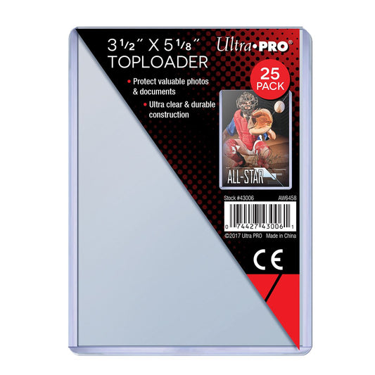 Ultra PRO, toploader 3.5" x 5", paquet de 25 (43006)