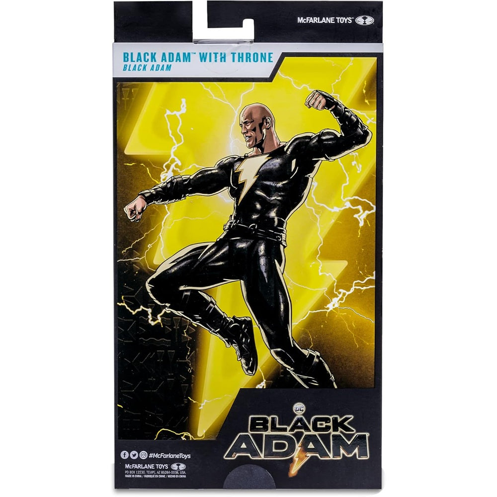 Black Adam, figurine 7" Black Adam avec trône (McFarlane)
