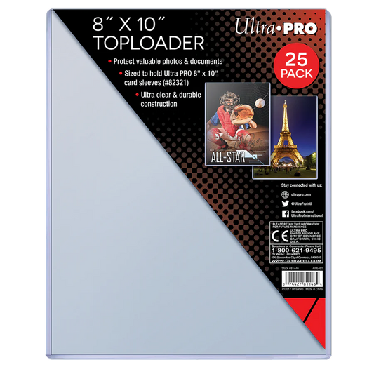 Ultra PRO, toploader 8" x 10", paquet de 25 (81146)