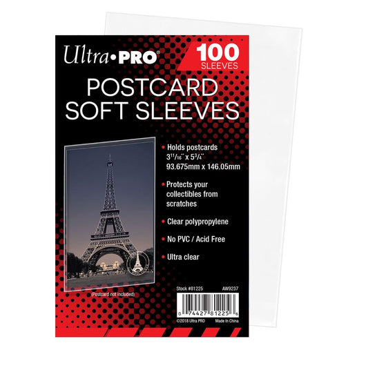 Ultra PRO, Postcard Soft Sleeves, 100-Count (81225)