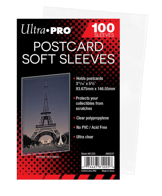 Ultra PRO, pochettes carte postale, paquet de 100 (81225)