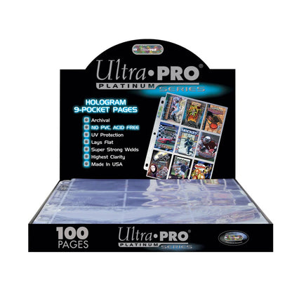 Ultra PRO boite 100 pages 9 pochettes pour cartes standard vu de la boite