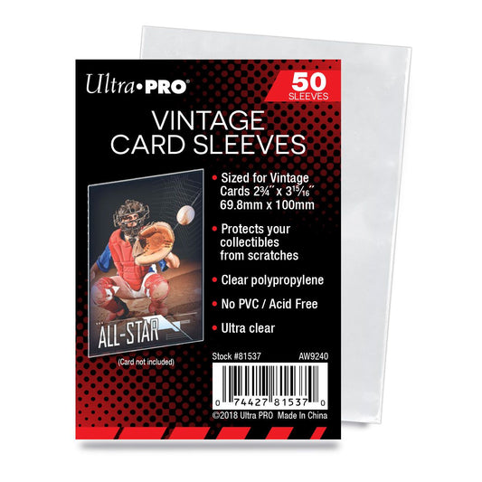 Ultra PRO, pochettes cartes vintage, paquet de 50 (81537)