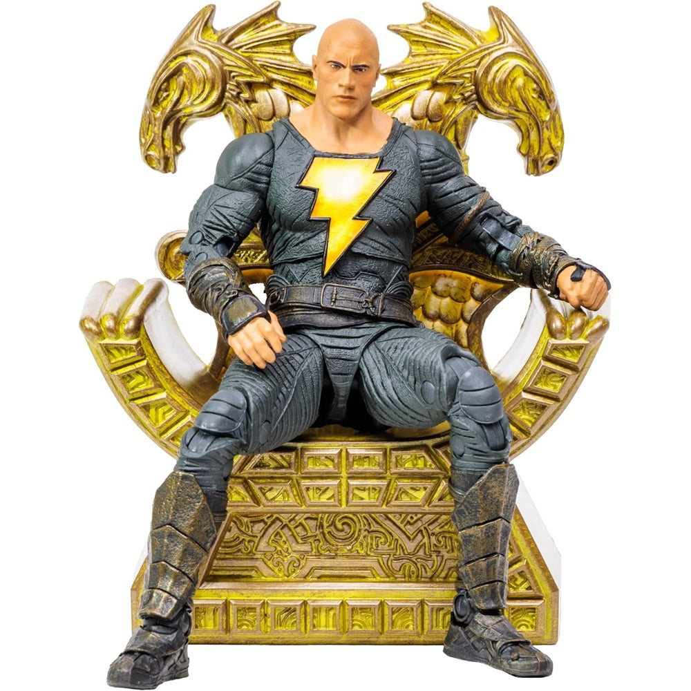 Black Adam, figurine 7" Black Adam avec trône (McFarlane)