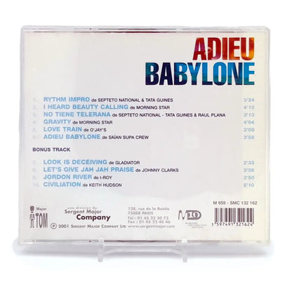 Trame sonore du film Adieu Babylone vue de l'arrière du boitier