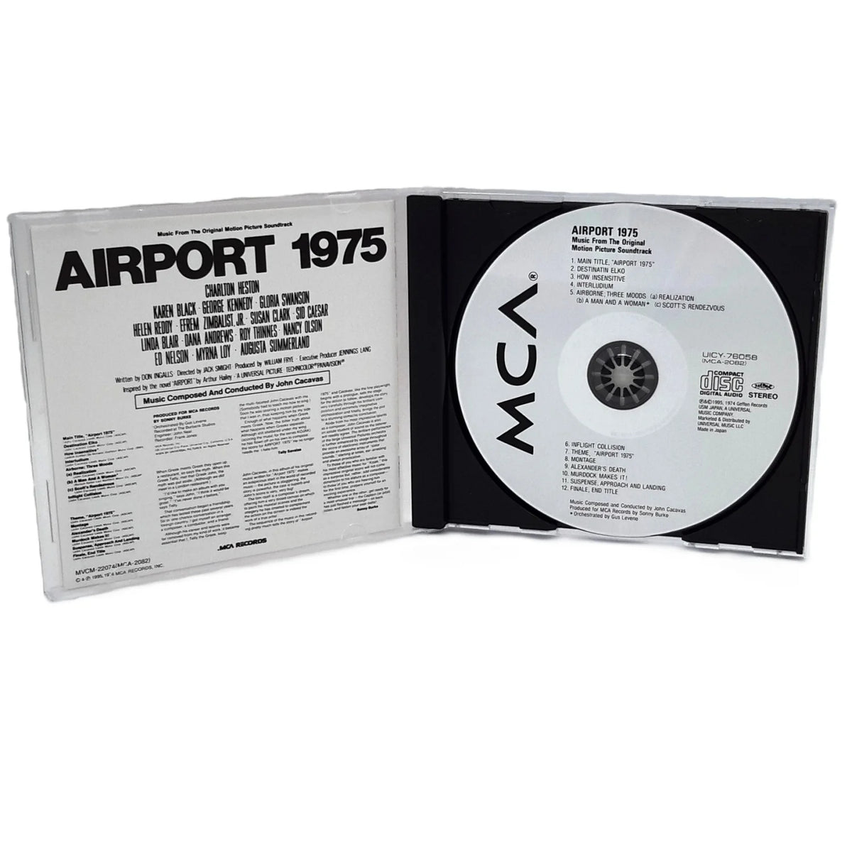 Trame sonore du film Airport 1975 boitier ouvert