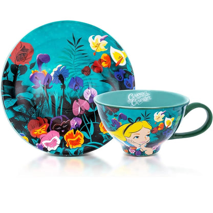Tasse à thé avec soucoupe de Alice au pays des merveilles de Disney