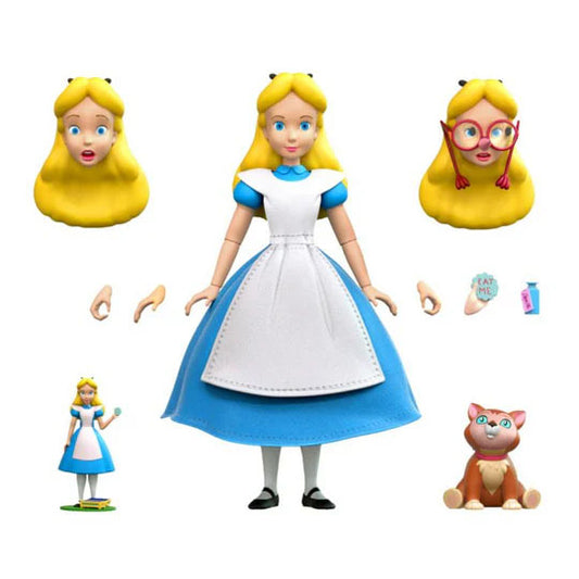 Alice au pays des merveilles figurine Ultimates Super7 avec accessoires