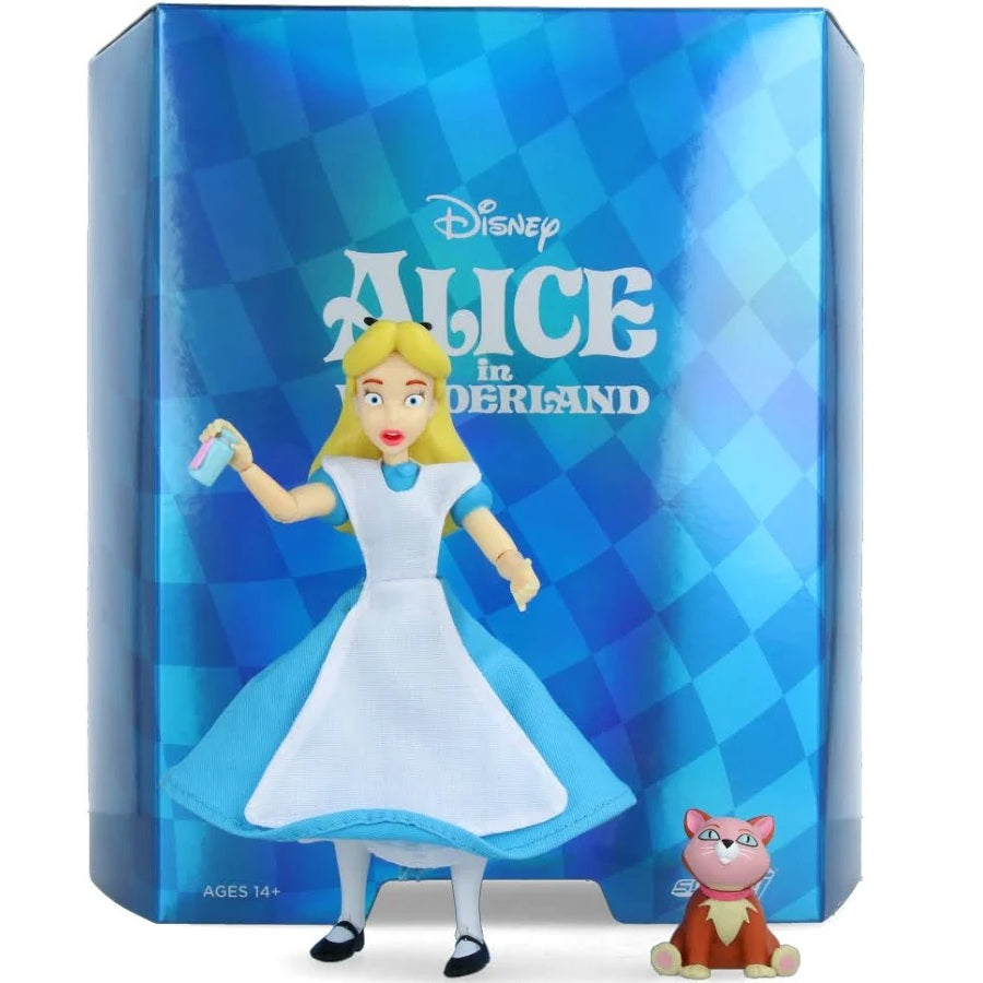 Alice au pays des merveilles figurine Ultimates Super7 en action