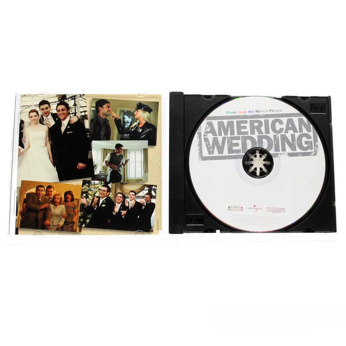 Trame sonore du film American Wedding vue du boitier ouvert