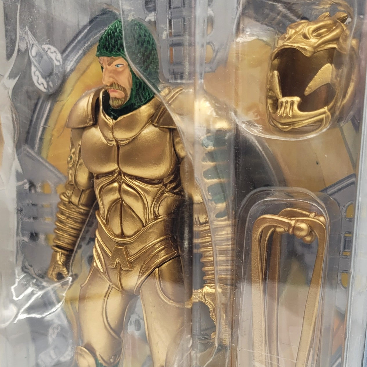 DC Comics figurine Aquaman Armory en gros plan