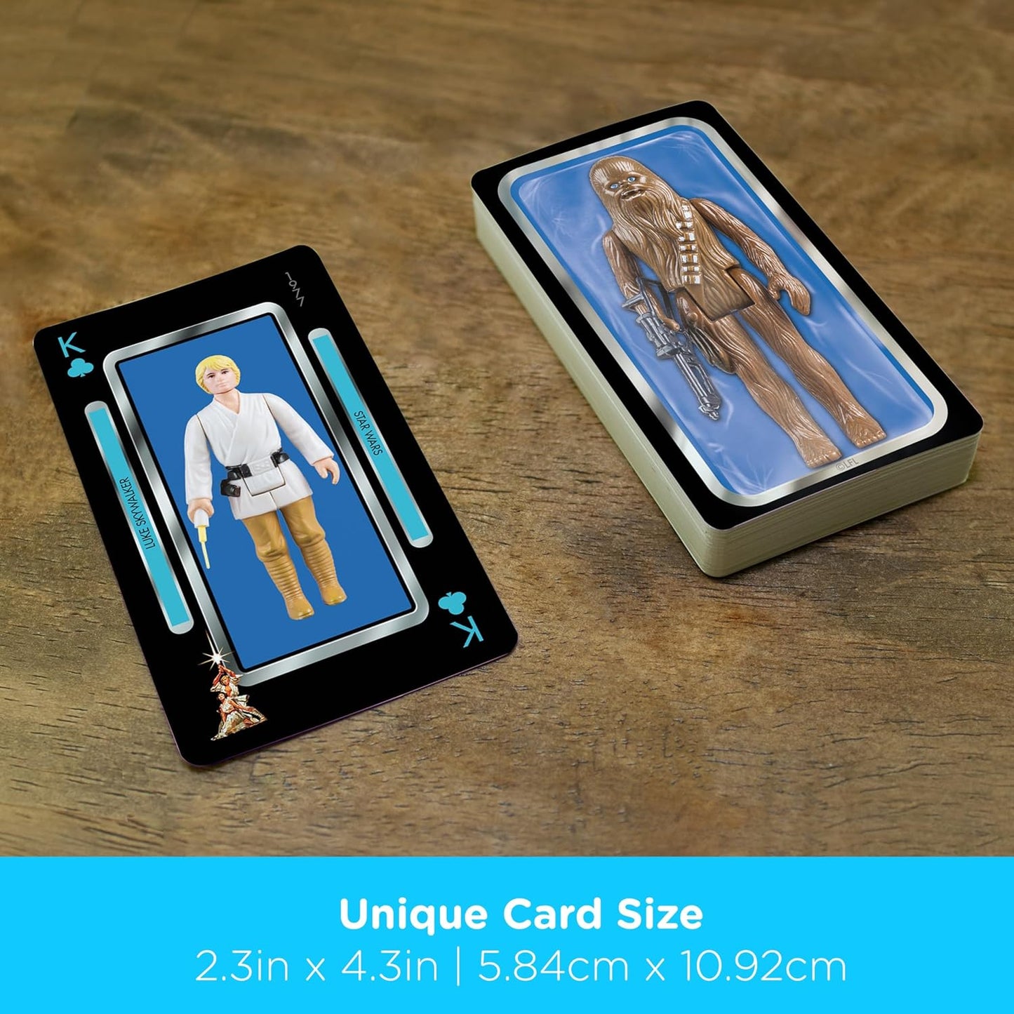 Star Wars, jeu de cartes Chewbacca vintage (Aquarius)