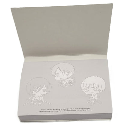 Notepad Attack on Titans ouvert