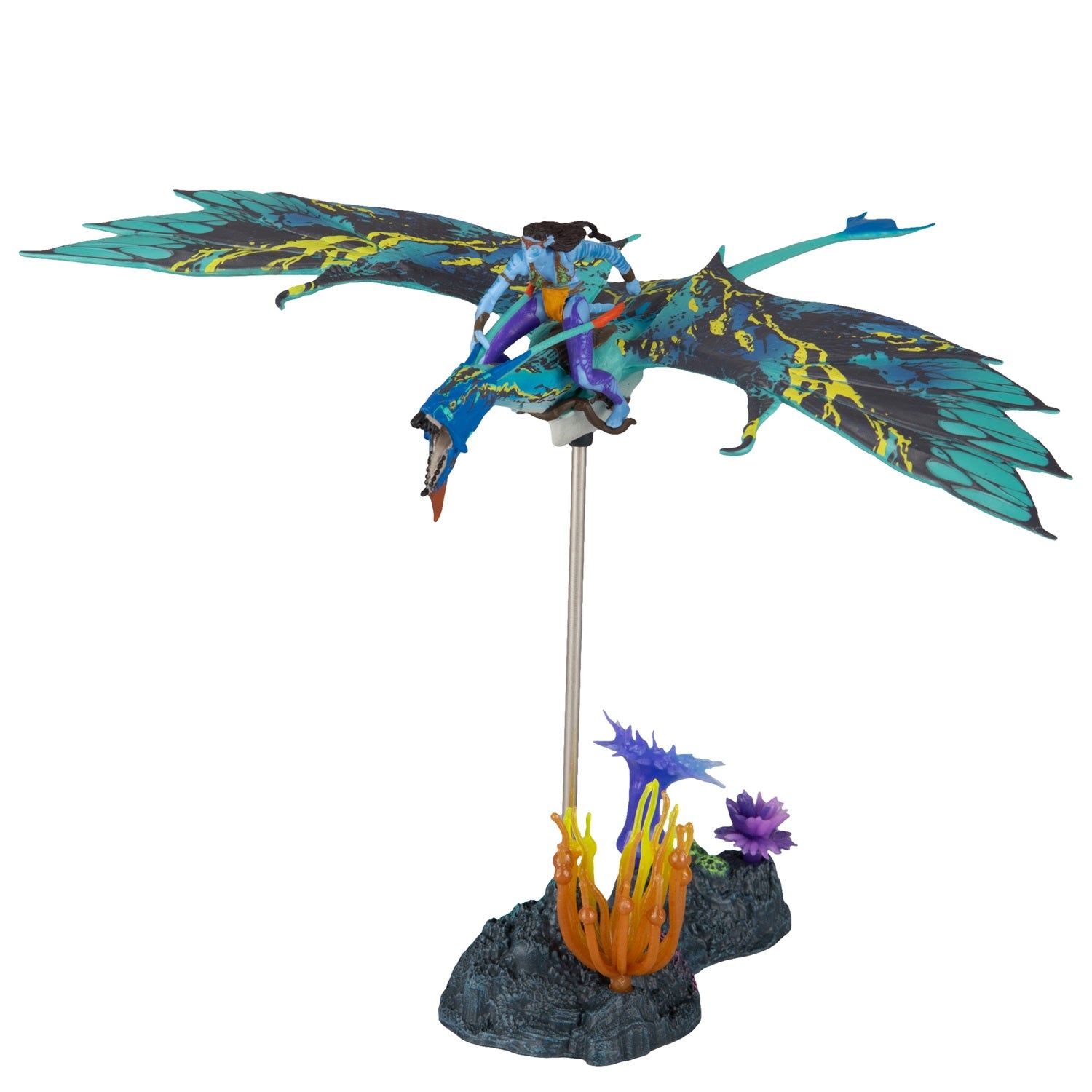 Avatar 2, figurine Neytiri sur son Banshee 