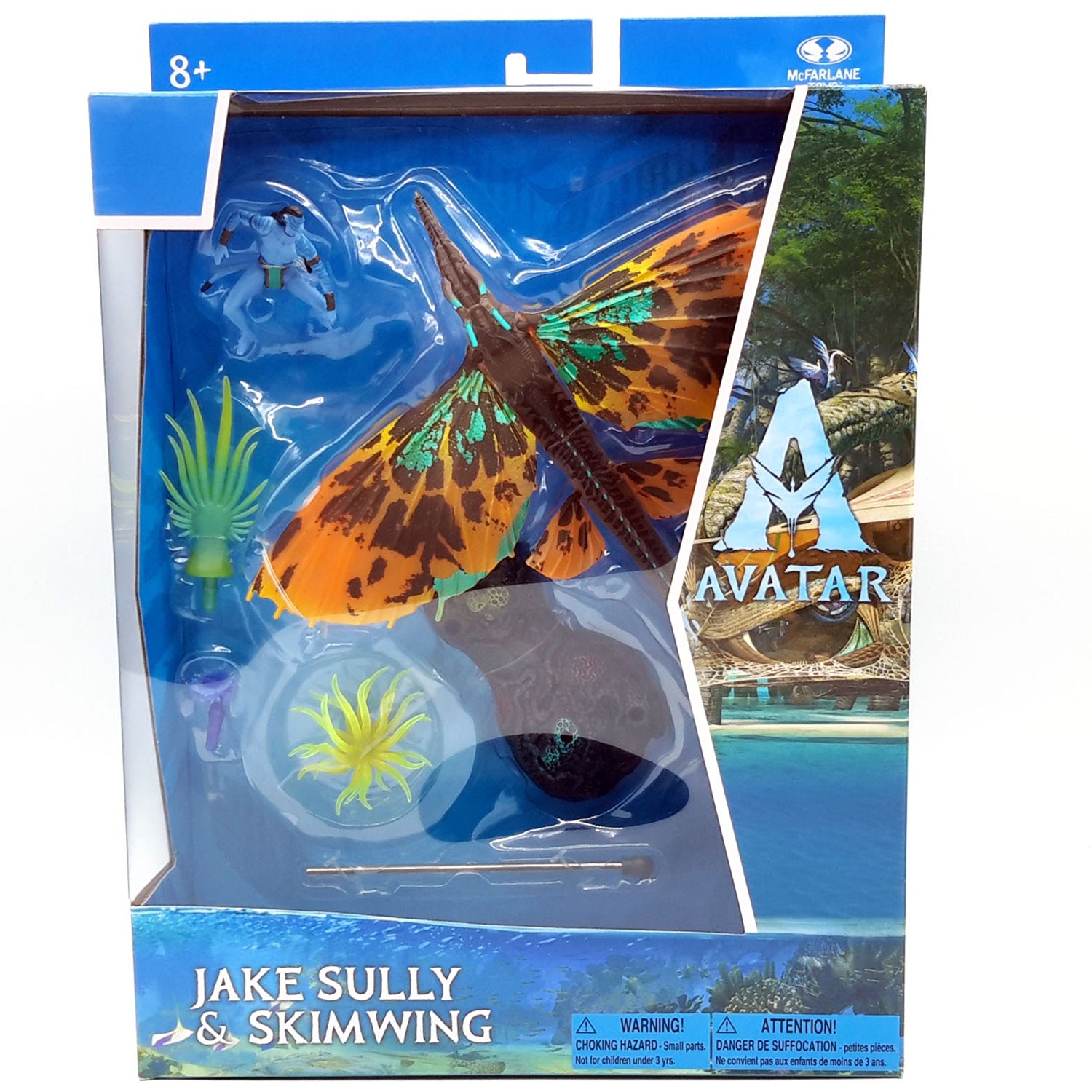 Avatar 2 figurine Jake Sully et Skimwing McFarlane en boite