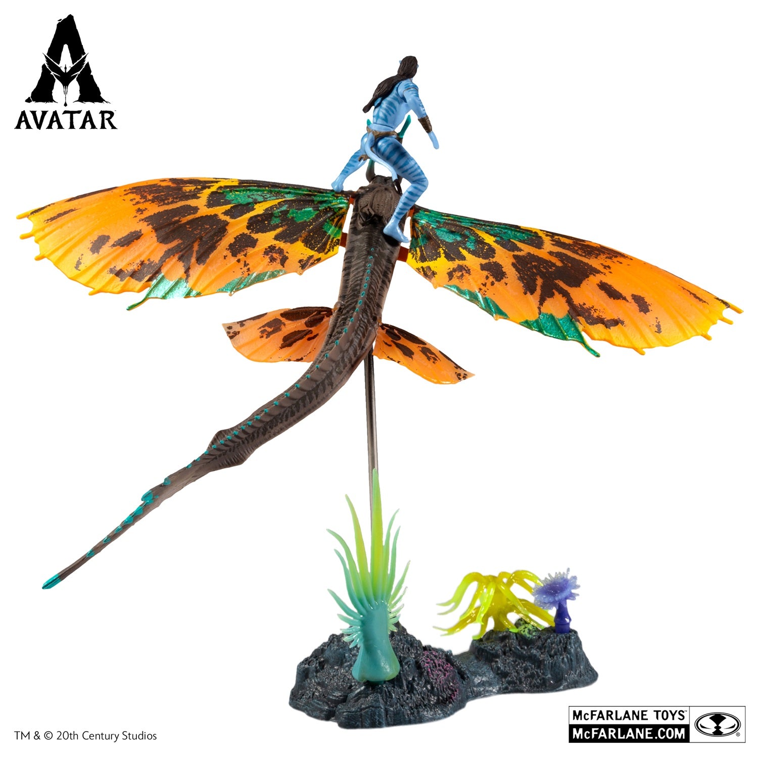 Avatar 2 figurine Jake Sully et Skimwing McFarlane de dos