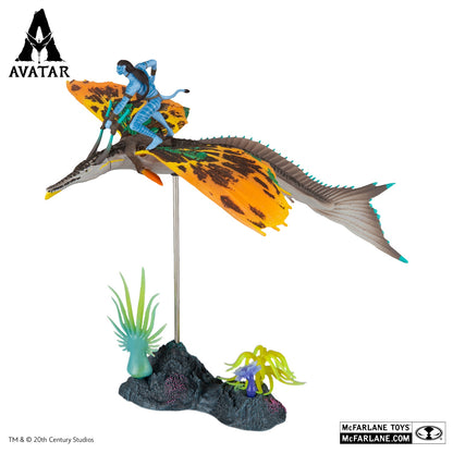 Avatar 2 figurine Jake Sully et Skimwing McFarlane de profil