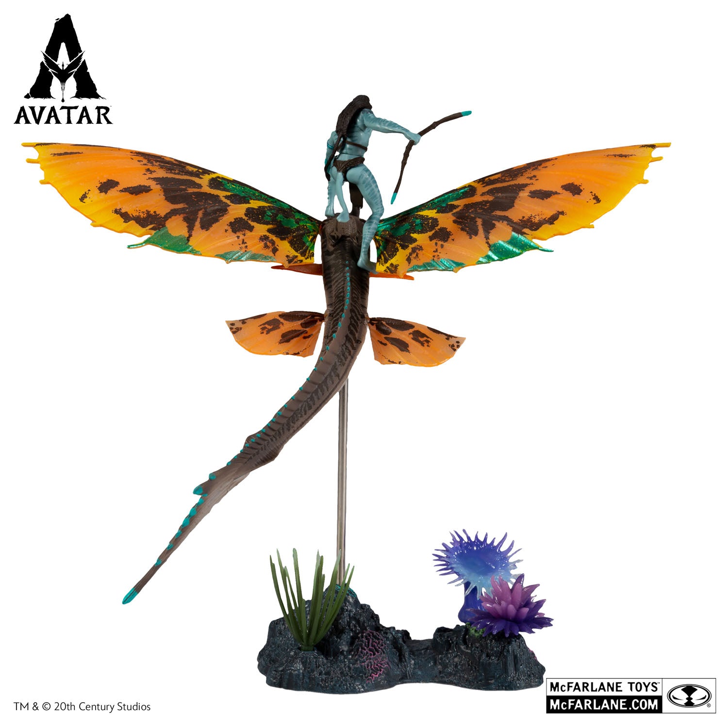 Avatar 2 figurine Tonowari et Skimwing McFarlane de dos