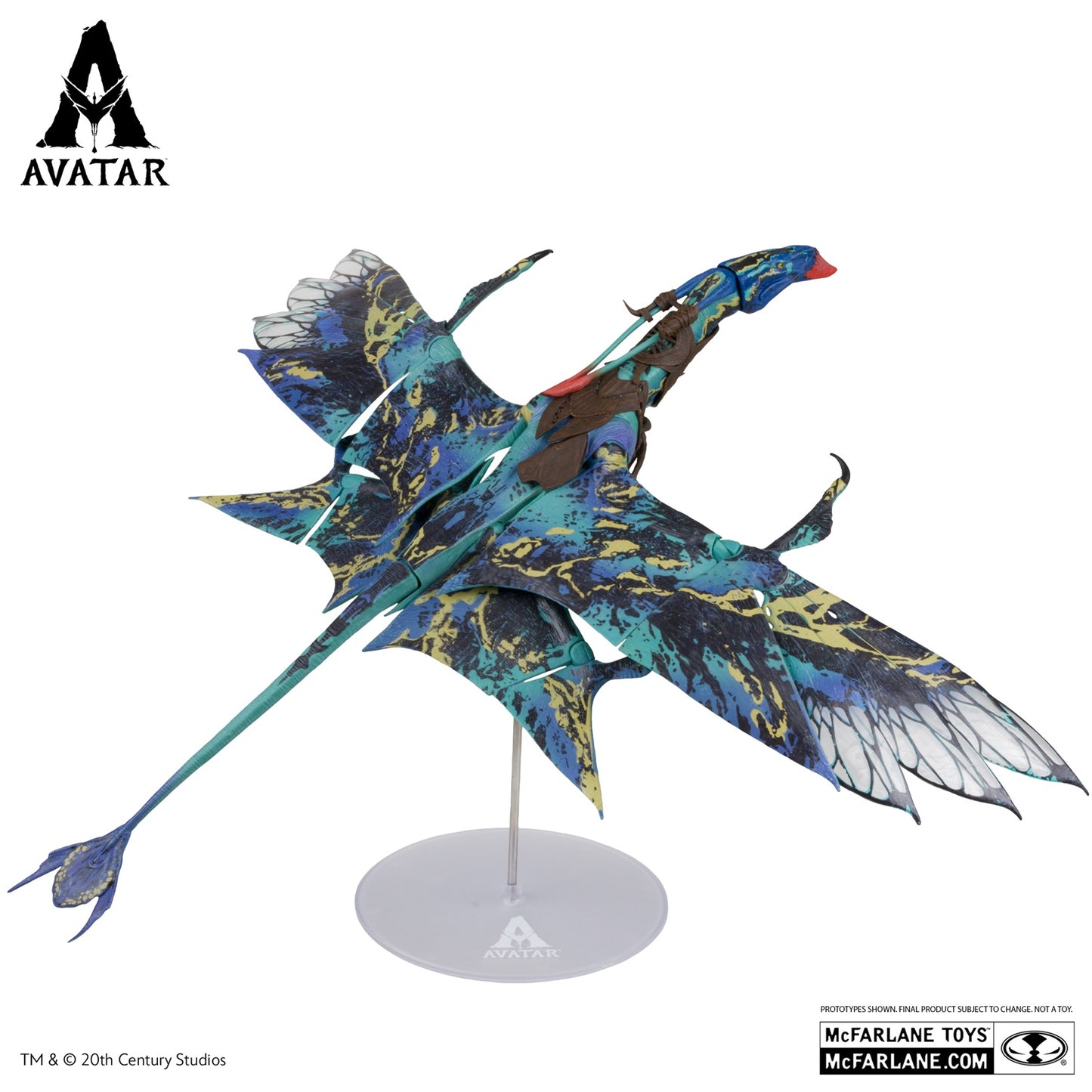 Avatar Fire and Ash, figurine Neytiri's Banshee (McFarlane) de profil droit