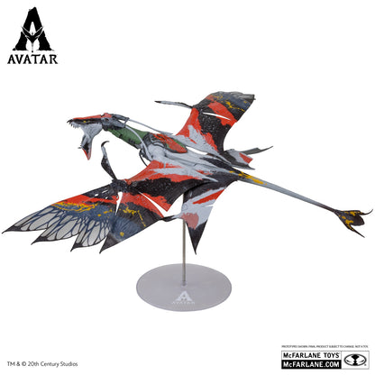 Avatar 3, figurine Quaritch's Banshee McFarlane de profil