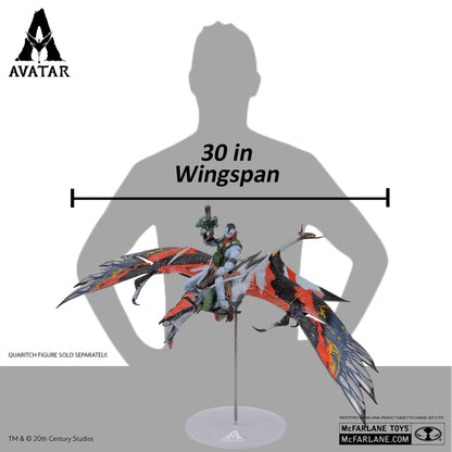 Avatar 3, figurine Quaritch's Banshee McFarlane avec dimensions