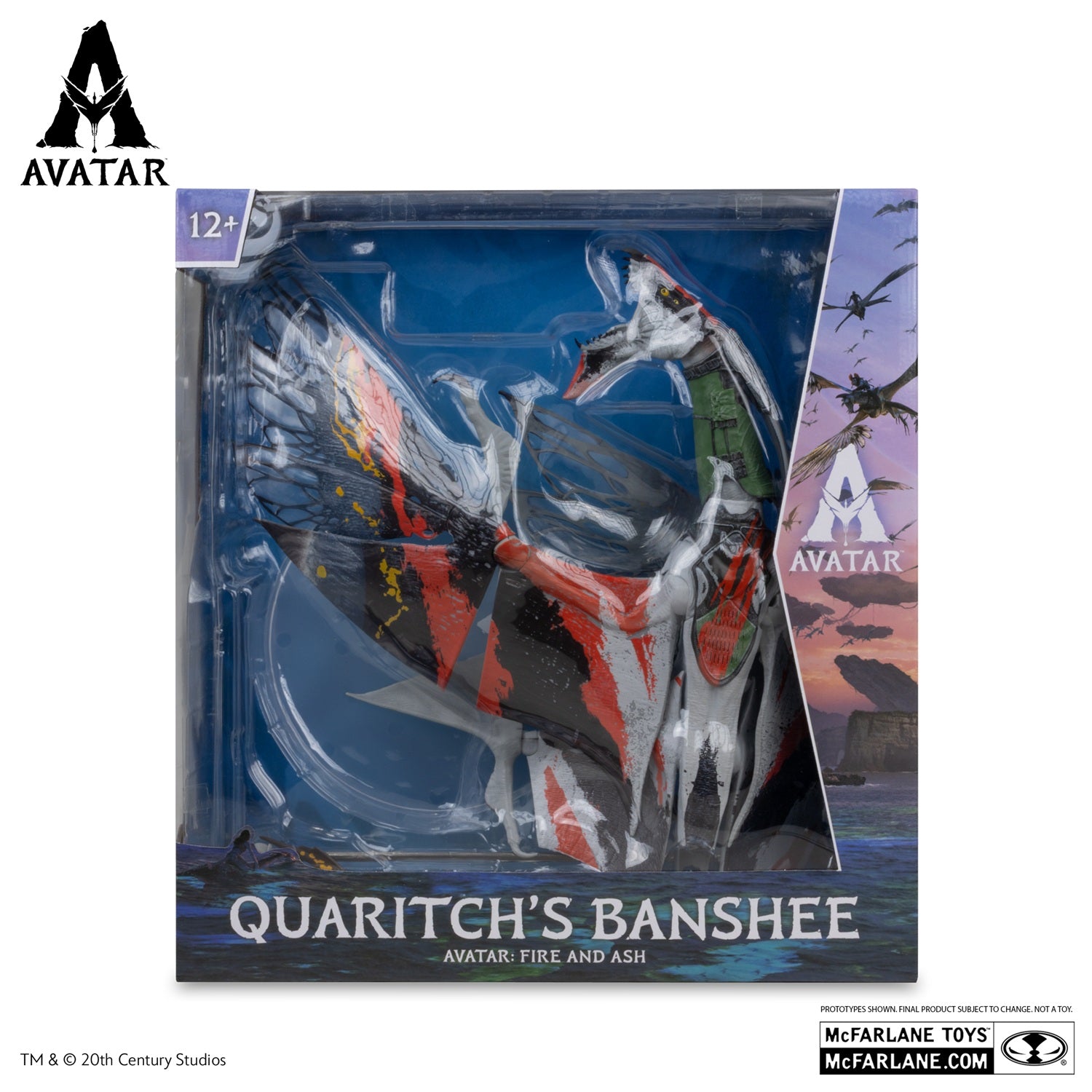 Avatar 3, figurine Quaritch's Banshee McFarlane devant de la boite