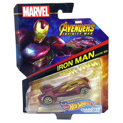 Avengers Infinity War auto Ho Wheels Iron Man Mark 50 de face