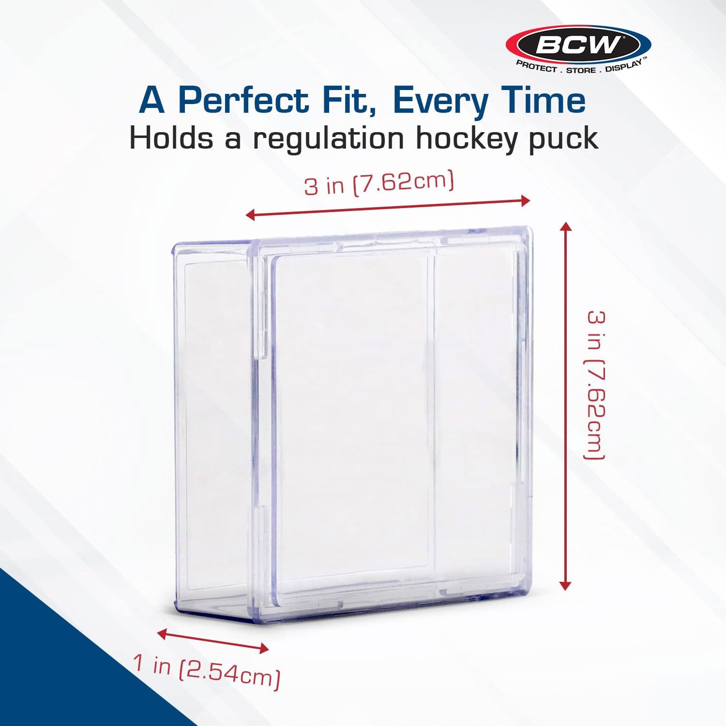BCW, boite carrée pour rondelle de hockey (1-PH)