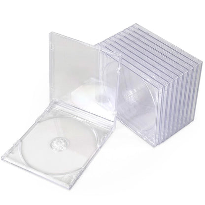 BCW, paquet de 10 boitiers transparent pour CD vu en détail