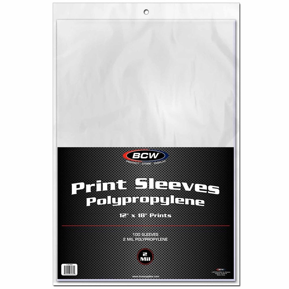 BCW, pochette 12" x 18", paquet de 100 (1-12X18SLV)