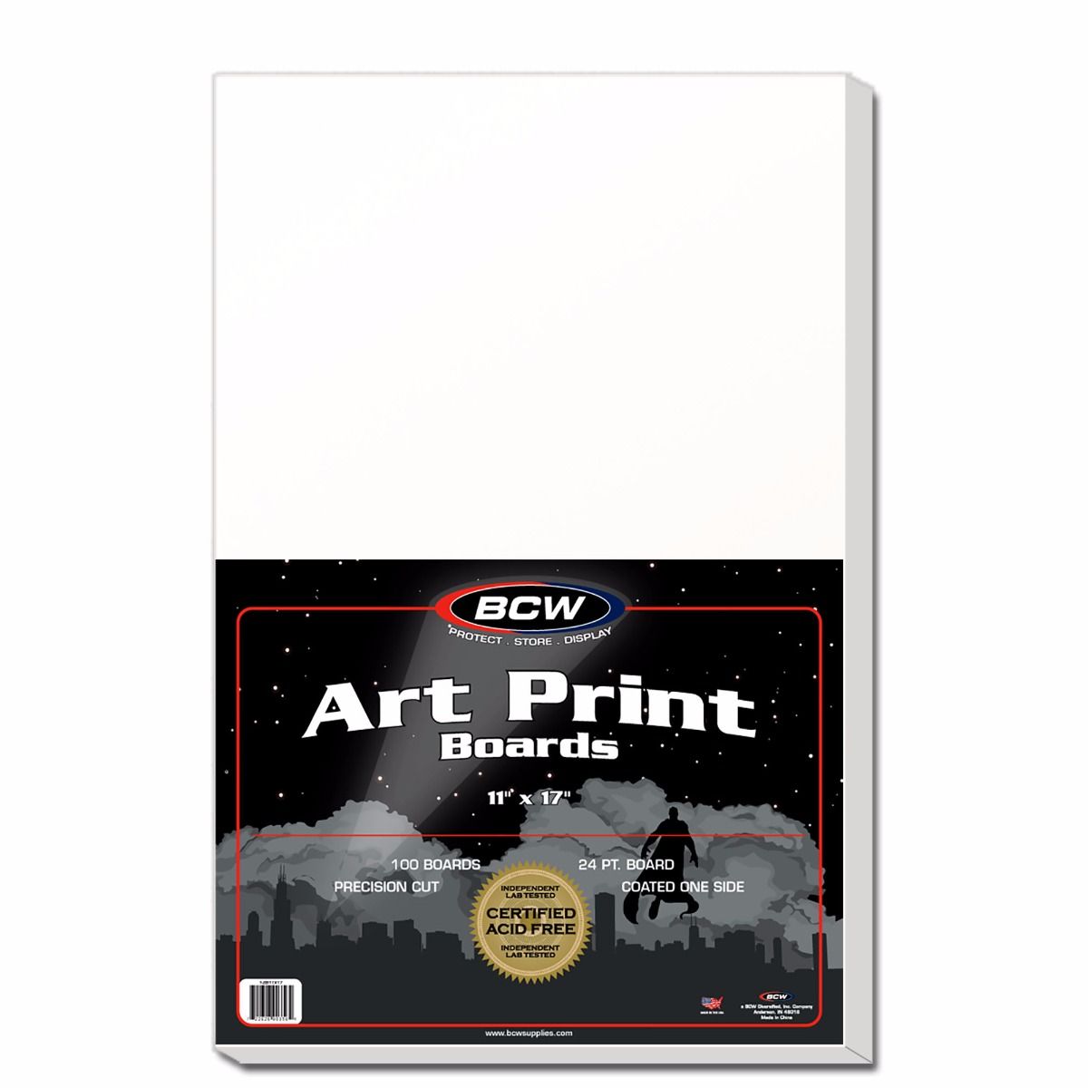 BCW, carton Art Print 11" x 17", paquet de 100 (1-BB11X17)