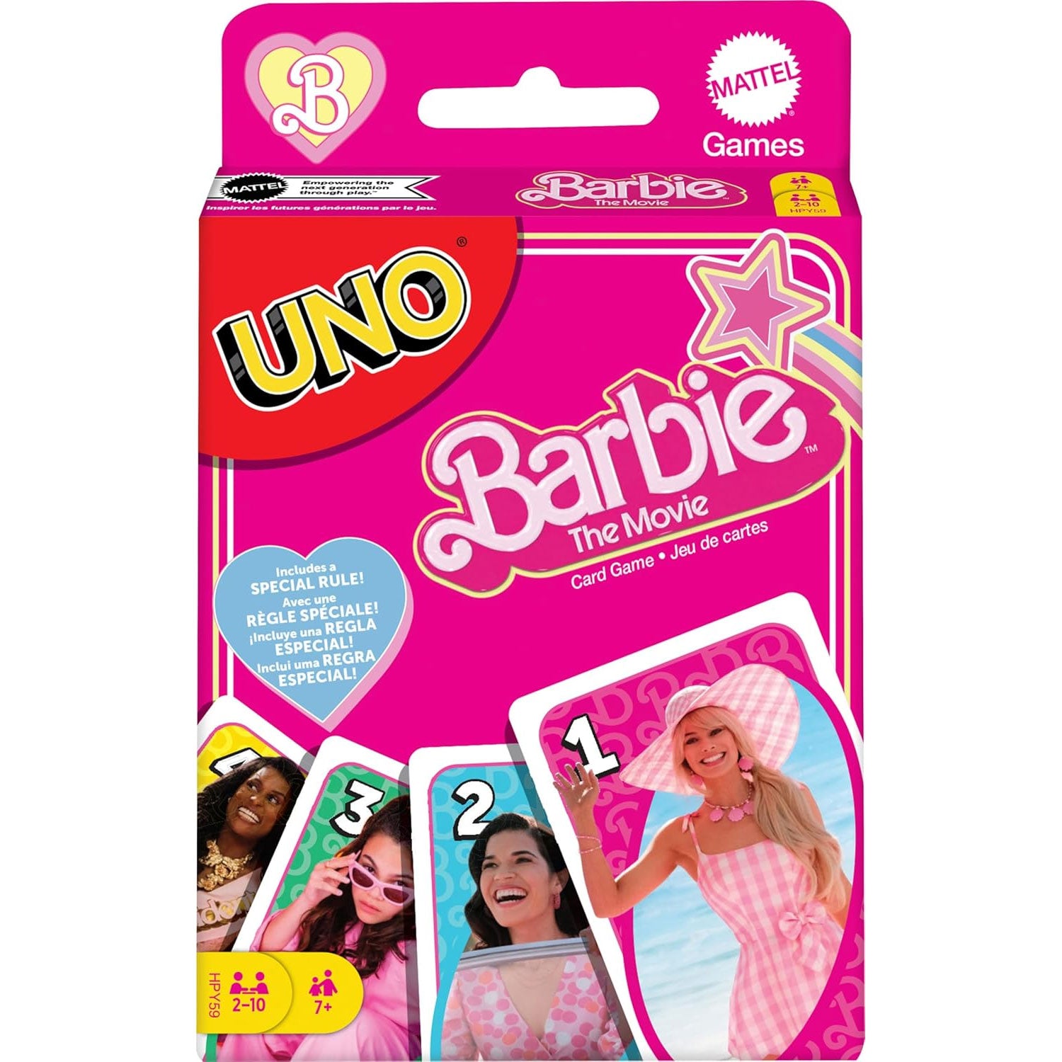 Jeu de cartes Uno Barbie