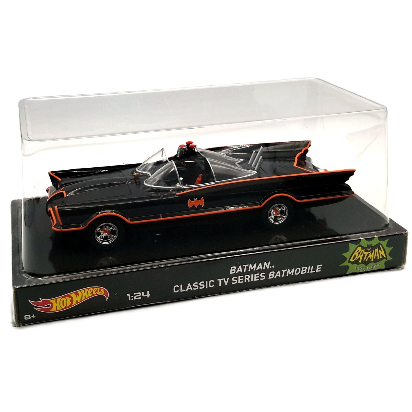 Batman Classic TV Series Batmobile 1:24 par Hot Wheels boite de 3/4