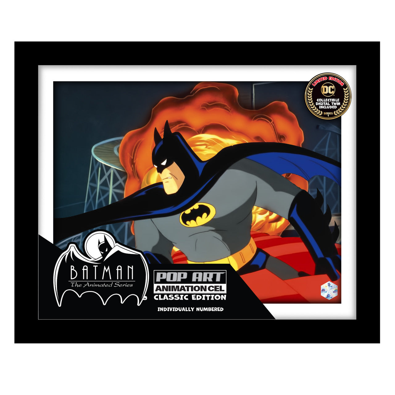 Batman the Animated Serie Animation Cel Batman dans sa boite