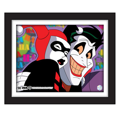 Batman the Animated Series Pop At Animation Cel Harley Quinn et le Joker dans le cadre