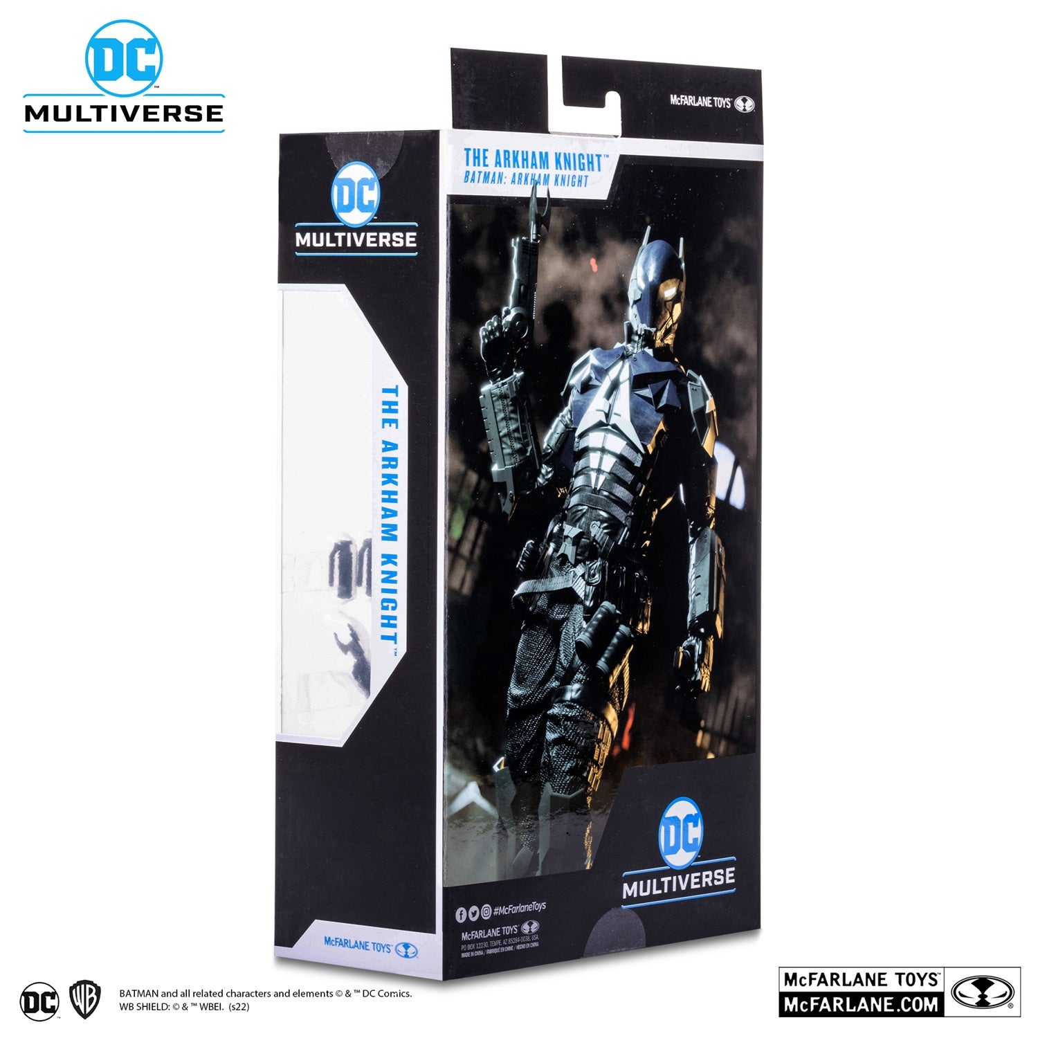 Batman, figurine Arkham Knight McFarlane arrière de la boite