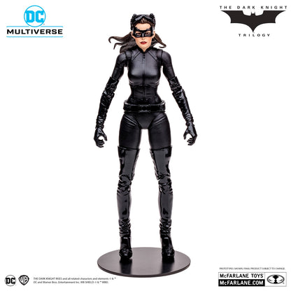 Batman The Gark Knight Rises figurine Catwoman et Batpod Gold Label de face