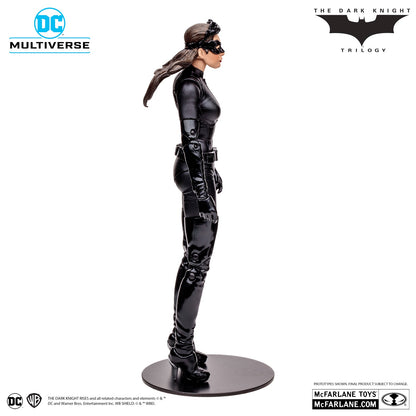 Batman The Gark Knight Rises figurine Catwoman et Batpod Gold Label de profil