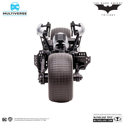 Batman The Gark Knight Rises figurine Catwoman et Batpod Gold Label moto de face