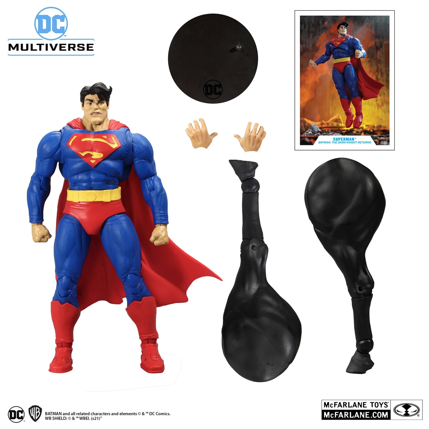 Batman the Dark Knight Returns figurine Superman McFarlane avec accessoires