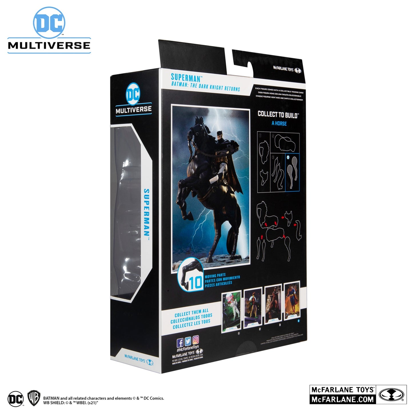 Batman the Dark Knight Returns figurine Superman McFarlane arrière de la boite