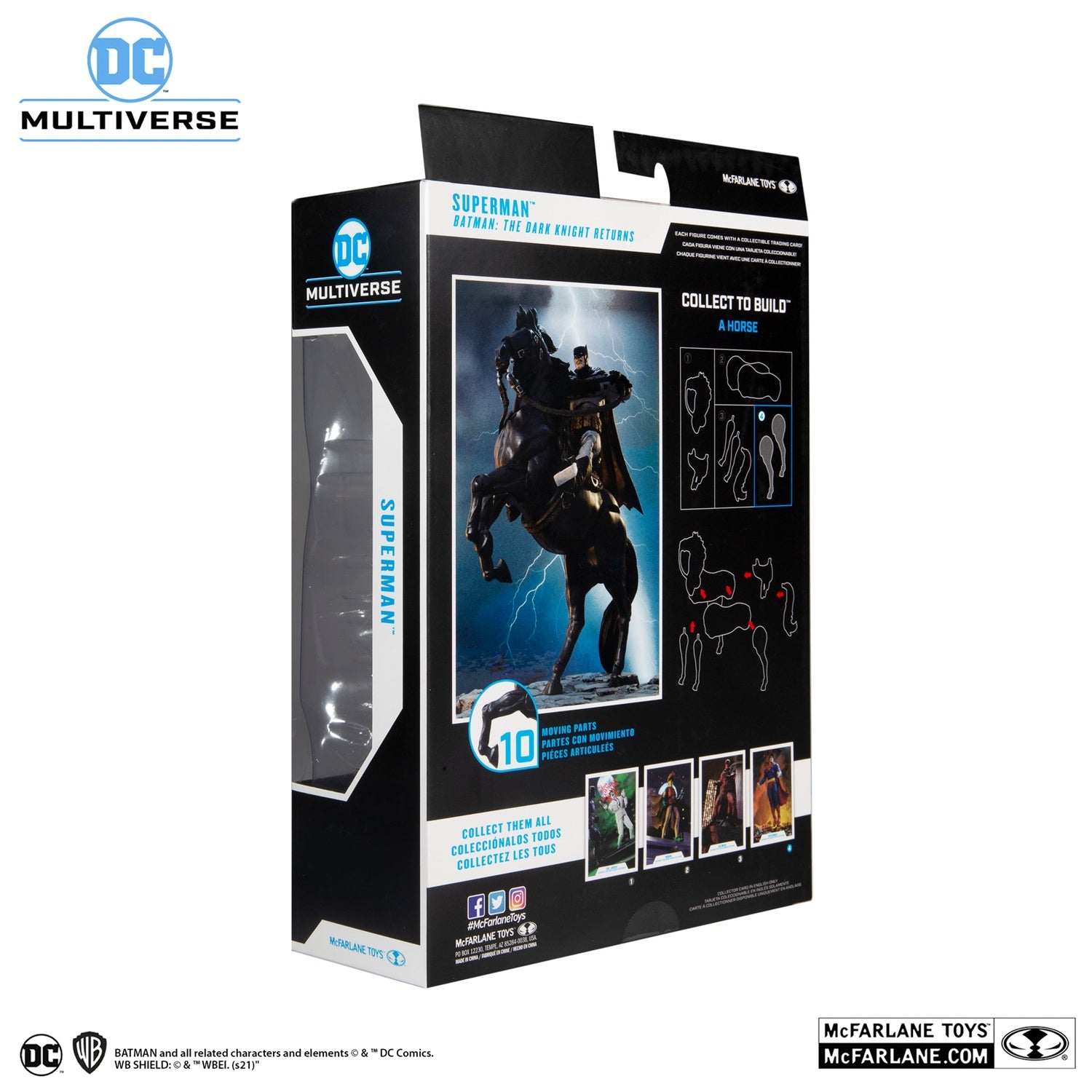 Batman the Dark Knight Returns figurine Superman McFarlane arrière de la boite