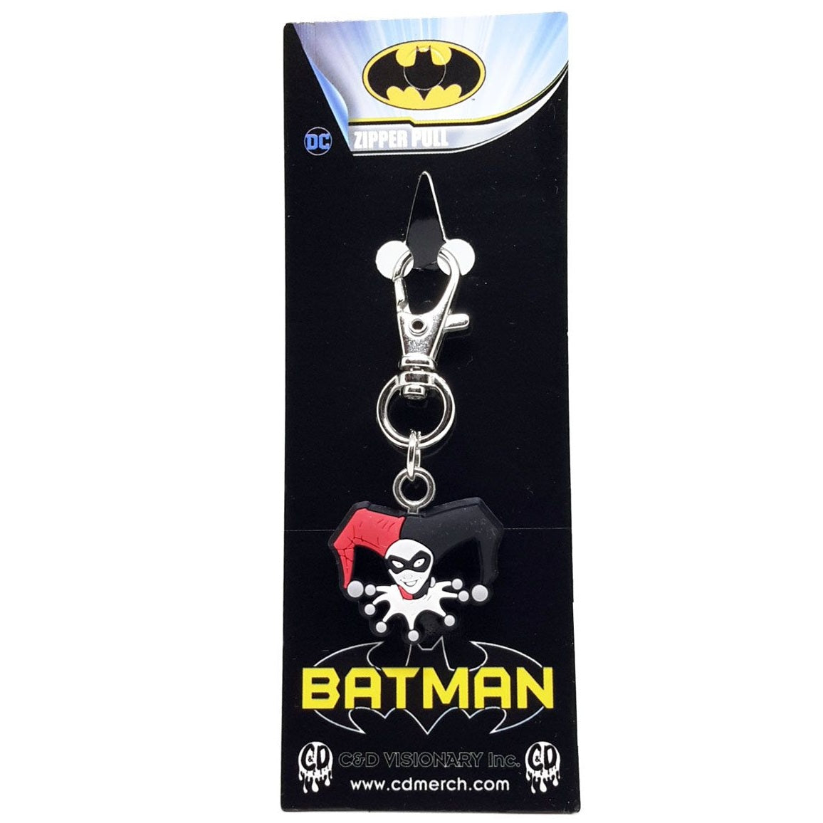 Batman zipper pull Harley Quinn dans son emballage