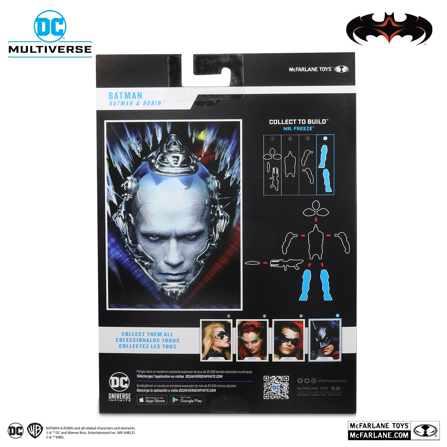 Batman & Robin, figurine Batman McFarlane arrière de la boite