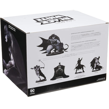 Batman Black and White par Joe Madureira statuette arrière de la boite